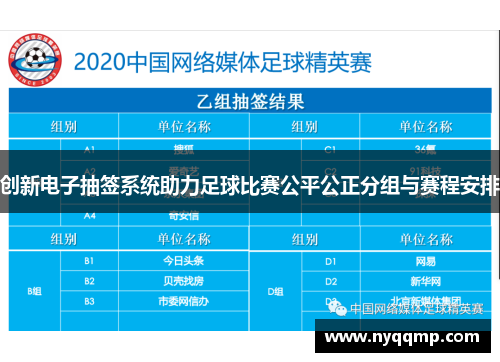 创新电子抽签系统助力足球比赛公平公正分组与赛程安排